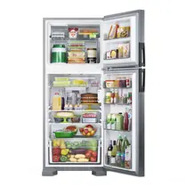 Geladeira Consul CRM50LK 410 Litros Duplex Frost Free Função Turbo Inox