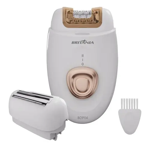 Depilador Britânia BDP04O com 4 Acessórios Branco/Gold Rose - Bivolt