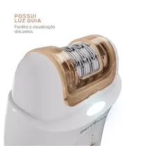 Depilador Britânia BDP04O com 4 Acessórios Branco/Gold Rose - Bivolt