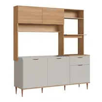 Cozinha Compacta 1,83m 5 Portas e 1 Gaveta Delmarco Nicole