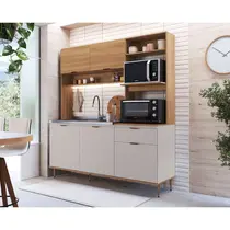 Cozinha Compacta 1,83m 5 Portas e 1 Gaveta Delmarco Nicole