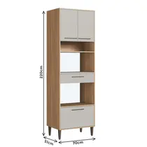 Torre Quente 3 Portas 1 Gaveta Delmarco Jade