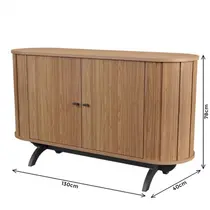 Buffet 2 Portas 130cm 100% MDF Dalla Costa TB289