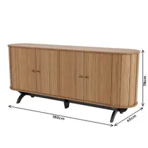 Buffet 4 Portas 180cm 100% MDF Dalla Costa TB296