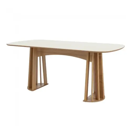 Mesa de Jantar 6 Lugares 100% MDF Dalla Costa TM69 180 x 90cm
