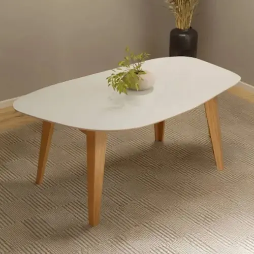 Mesa de Jantar 6 Lugares 100% MDF Dalla Costa TM88 180 x 100cm