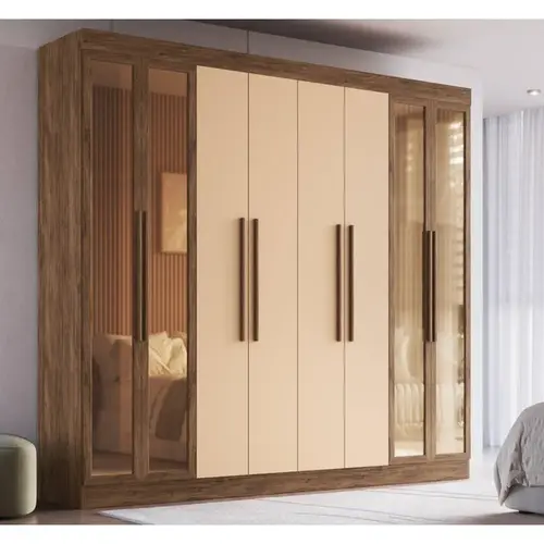 Guarda-Roupa Casal 8 Portas 4 Gavetas 100% MDF Doripel Chicago 68500