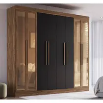 Guarda-Roupa Casal 8 Portas 4 Gavetas 100% MDF Doripel Chicago 68500
