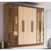 Guarda-Roupa Casal 8 Portas 4 Gavetas 100% MDF Doripel Chicago 68500