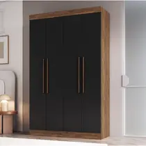 Guarda-Roupa Solteiro 4 Portas 2 Gavetas 100% MDF Doripel Orlando 60400