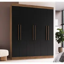 Guarda-Roupa Casal 6 Portas 2 Gavetas 100% MDF Doripel New York 21706