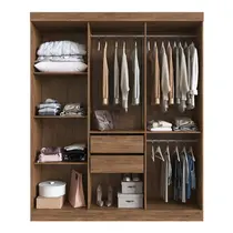 Guarda-Roupa Casal 6 Portas 2 Gavetas 100% MDF Doripel New York 21706