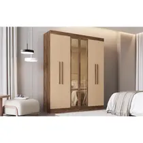 Guarda-Roupa Casal 6 Portas 2 Gavetas 100% MDF Doripel Malibu 25790