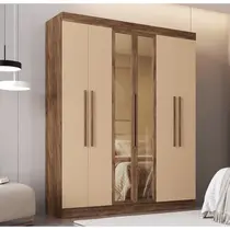 Guarda-Roupa Casal 6 Portas 2 Gavetas 100% MDF Doripel Malibu 25790