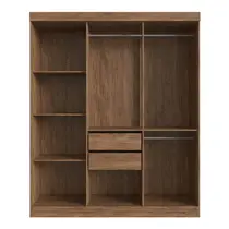 Guarda-Roupa Casal 6 Portas 2 Gavetas 100% MDF Doripel San Diego 26900