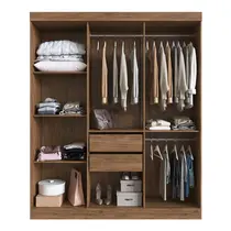Guarda-Roupa Casal 6 Portas 2 Gavetas 100% MDF Doripel San Diego 26900