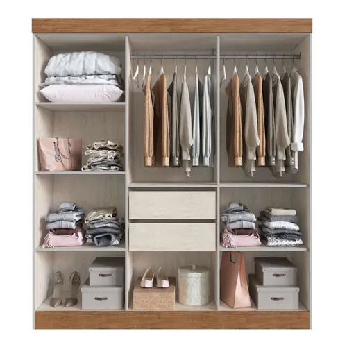 YU CLASSIC by RU DOUBLE ENDERⅡ 6’4″ Guarda-Roupa Casal 6P 2G 100% MDF Doripel New Xangai 6 | Schumann