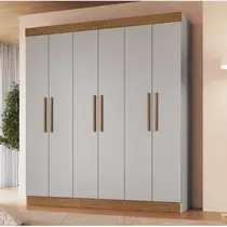 Guarda-Roupa Casal 6 Portas 2 Gavetas 100% MDF Doripel New Xangai 68600