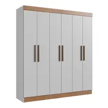 Guarda-Roupa Casal 6 Portas 2 Gavetas 100% MDF Doripel New Xangai 68600
