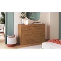 Cômoda 6 Gavetas 100% MDF Doripel Arizona