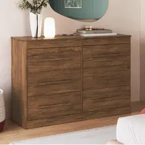Cômoda 6 Gavetas 100% MDF Doripel Arizona