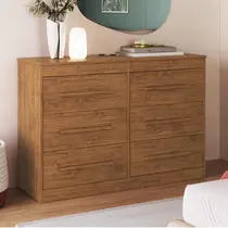 Cômoda 6 Gavetas 100% MDF Doripel Arizona