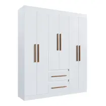 Guarda-Roupa Casal 6 Portas 2 Gavetas 100% MDF Doripel Napoli 67600