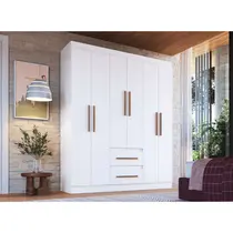 Guarda-Roupa Casal 6 Portas 2 Gavetas 100% MDF Doripel Napoli 67600