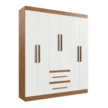 Guarda-Roupa Casal 6 Portas 2 Gavetas 100% MDF Doripel Napoli 67600