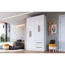 Guarda-Roupa Solteiro 4 Portas 2 Gavetas 100% MDF Doripel Palermo 67400