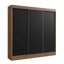 Guarda-Roupa Casal 3 Portas de Correr 4 Gavetas 100% MDF Doripel Michigan 89333