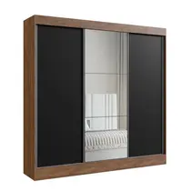 Guarda-Roupa Casal com Espelho 3 Portas de Correr 4 Gavetas 100% MDF Doripel Michigan 893331