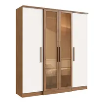 Guarda-Roupa Casal 4 Portas 2 Gavetas 100% MDF Doripel Genebra 29075