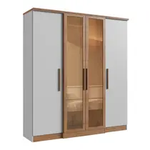Guarda-Roupa Casal 4 Portas 2 Gavetas 100% MDF Doripel Genebra 29075