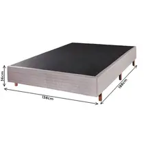 Base para Cama Box Casal Cristalflex Dubai Poliéster 138x188x36cm - Marrom