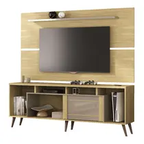 Rack com Painel para TV até 65 polegadas Atualle Roma – Wood Madeirado / Reflecta Brilho