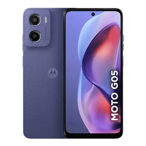 Smartphone Motorola Moto G05 4G 128GB 4GB RAM + 8GB Ram Boost Câmera Dupla + Frontal 8MP Tela 6,7” - Violeta