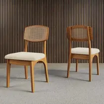 Conjunto de 2 Cadeira Estofadas em Tweed Liso 100% MDF Dalla Costa CA40/2