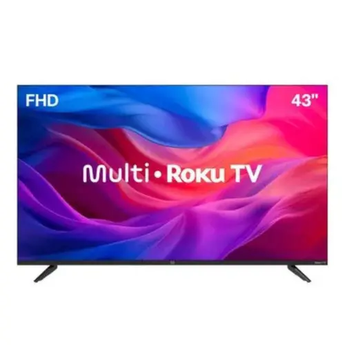 Smart TV 43” Multi DLED Full HD TL056M Roku TV com Assistente de Voz HDR 3 HDMI 2 USB