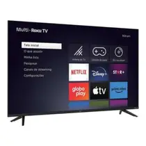Smart TV 43” Multi DLED Full HD TL056M Roku TV com Assistente de Voz HDR 3 HDMI 2 USB