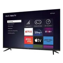 Smart TV 43” Multi DLED Full HD TL056M Roku TV com Assistente de Voz HDR 3 HDMI 2 USB