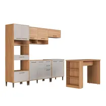 Cozinha Completa 11 Portas e 3 Gavetas Delmarco Jade - Freijó/Arenas