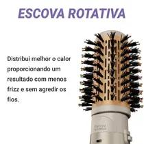 Escova Rotativa Philco 5 em 1 PER03 1300W Cinza com Dourado - Bivolt