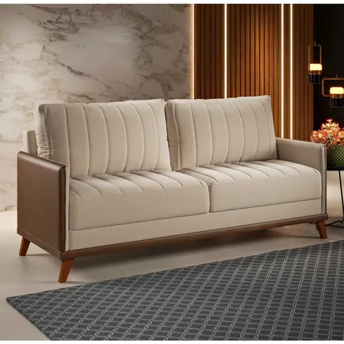 Sofá 2 Lugares 2m Linho Vian Living Conce