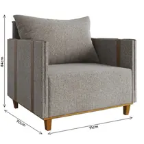 Poltrona Linho Vian Glamour