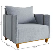 Poltrona Linho Vian Glamour