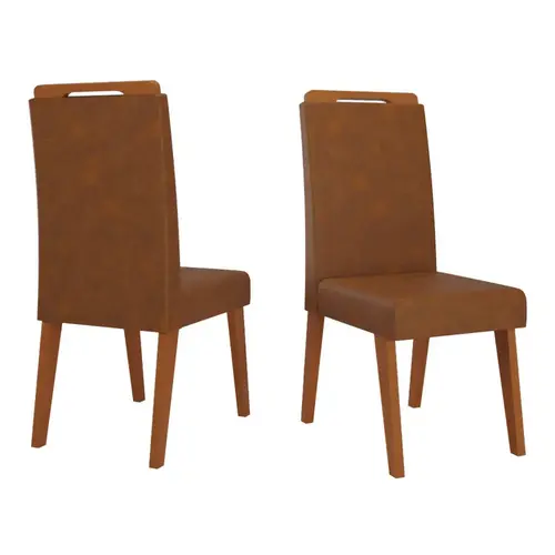 Conjunto de 2 Cadeiras Estofadas Corano Viero Lotus