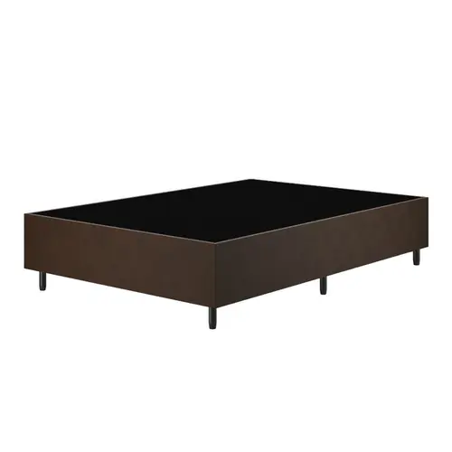 Base para Cama Box Casal Vian Classic Veludo 138x188x25cm - Marrom