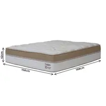 Colchão Queen Molas Ensacadas Vian Dallas 158x198x42cm - Palha
