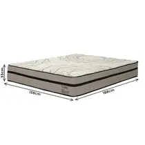 Colchão Casal Molas Ensacadas Vian Easy 138x188x33cm - Sisal